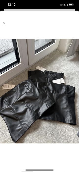 Корсет топ zara s шкіра