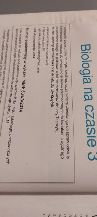 Biologia na czasie 3