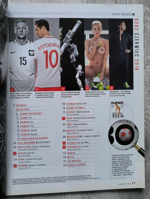 Playboy nr 282 czerwiec 2016 stan idealny