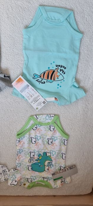 Body krótki rękaw  r.56/62-9 szt
