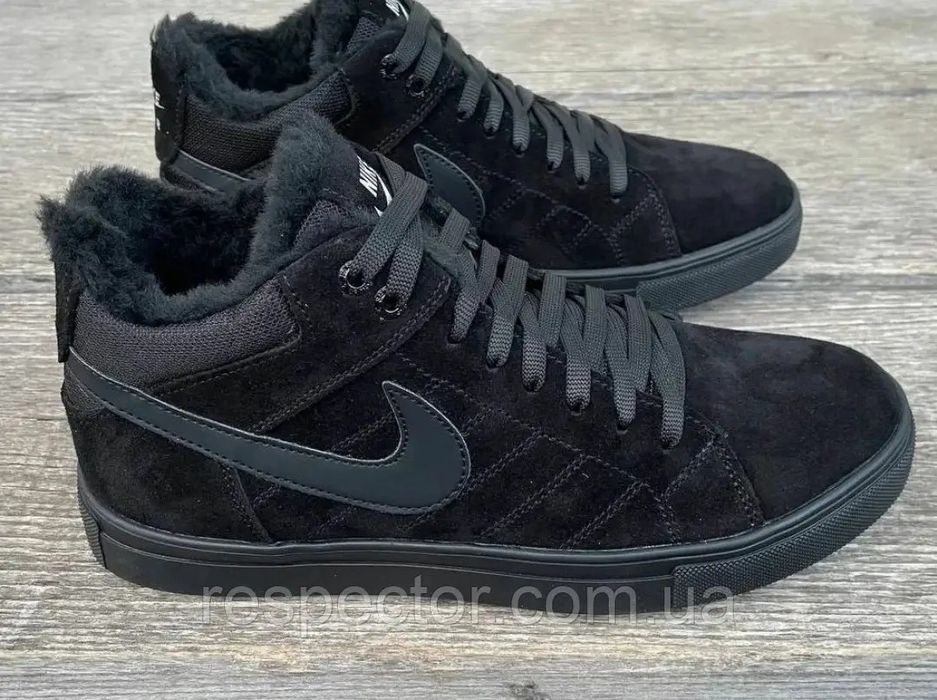 Великаны баталы NIKE мужские зимние кроссовки на меху большие размеры