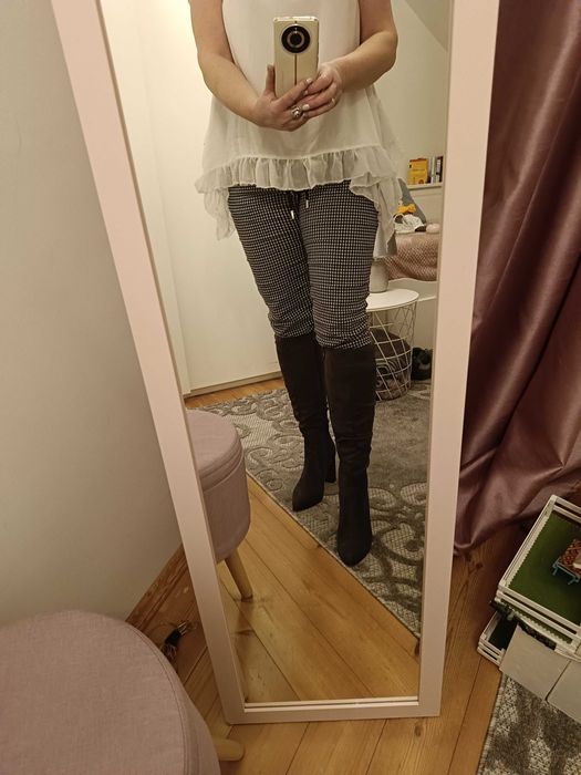 Kozaki  jesienno/wiosenne materiałowe