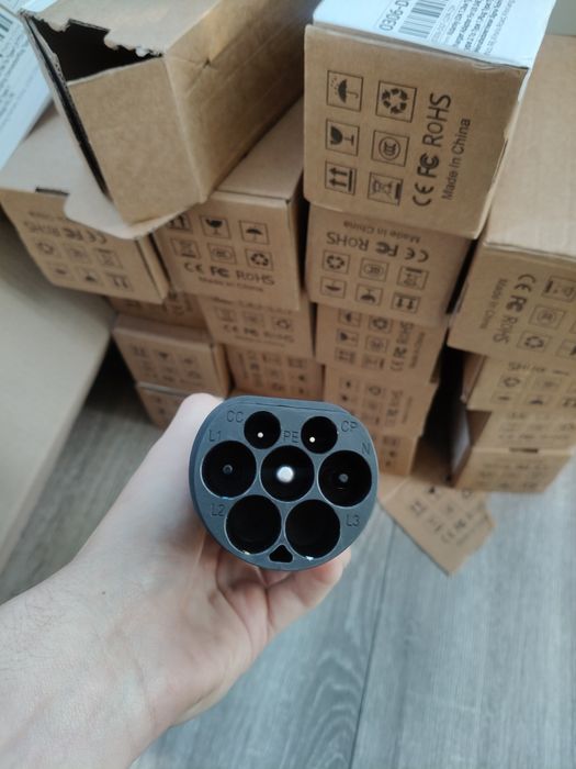 Перехідник Type 2 - type 1 7kw guwieyg адаптер переходник adapter 32A оригінал тайп 1 тайп 1 Америка гбт Китай