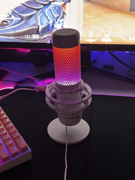 Mikrofon Hyper X Quad Cast S Przewodowy  Biały