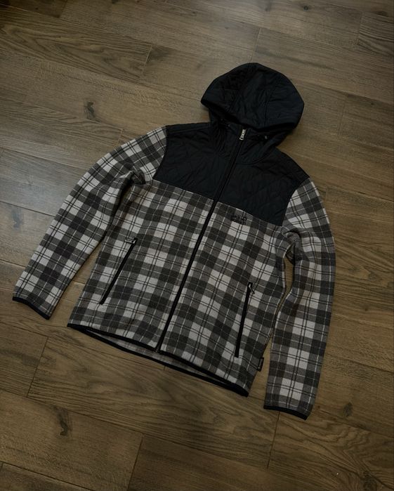Флісова куртка з капюшоном у клітинку Jack Wolfskin | Outdoor | Розмір M
