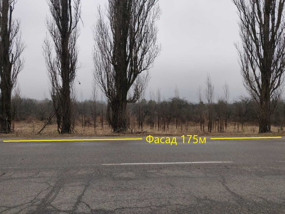 Ділянка 2га на фасаді траси, вигідне місце під комерцію