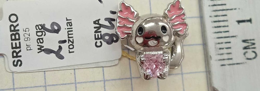Charms aksolotl Srebro 925 NOWE