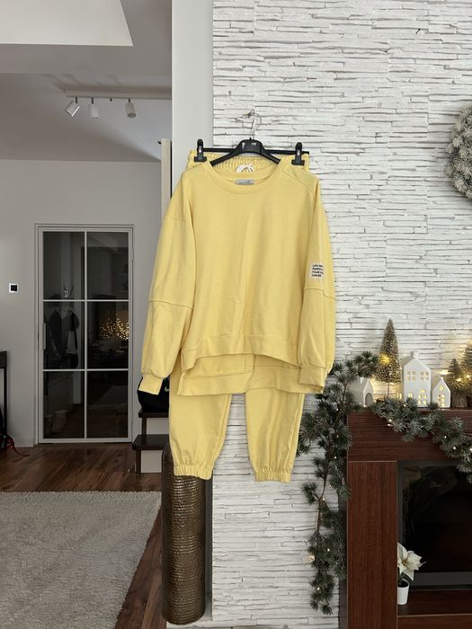 NOWY wiosenny dres damski komplet dresowy banan dresy damskie M L XL