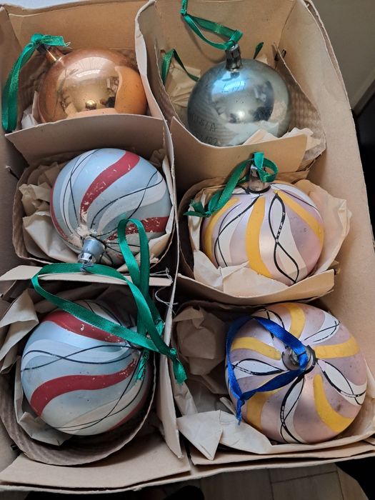 Ozdoby choinkowe z PRL-U