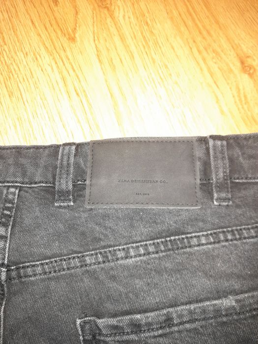 Calções de ganga pretos da Zara