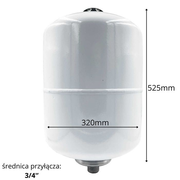 Naczynie Przeponowe Wzbiorcze Wiszące Do Wody C.W.U 35L Przyłącze 3/4