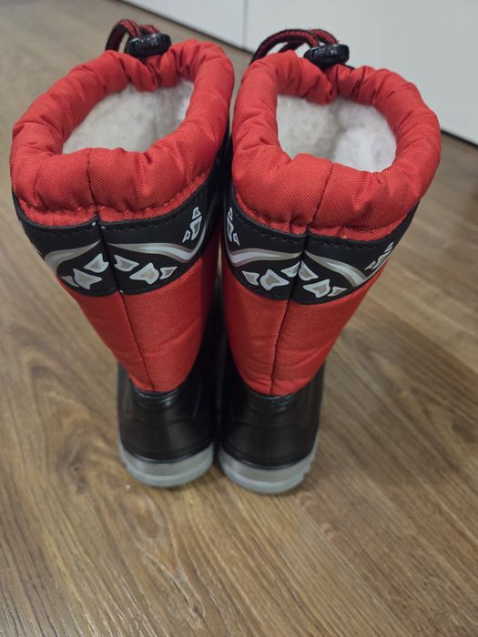 Kalosze Ocieplane Śniegowce Frost red  r. 32/33