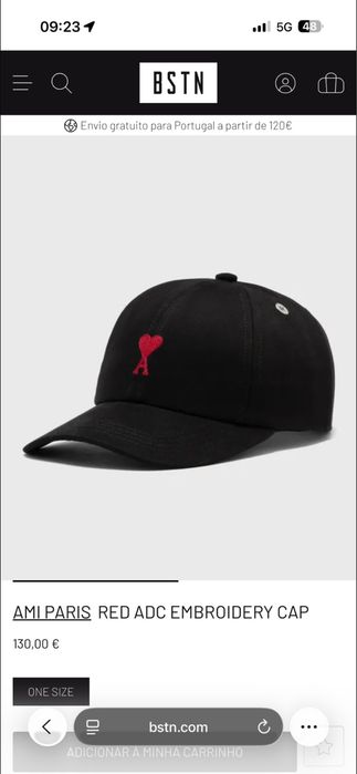 Chapéu AMI Paris - cotton black cap
