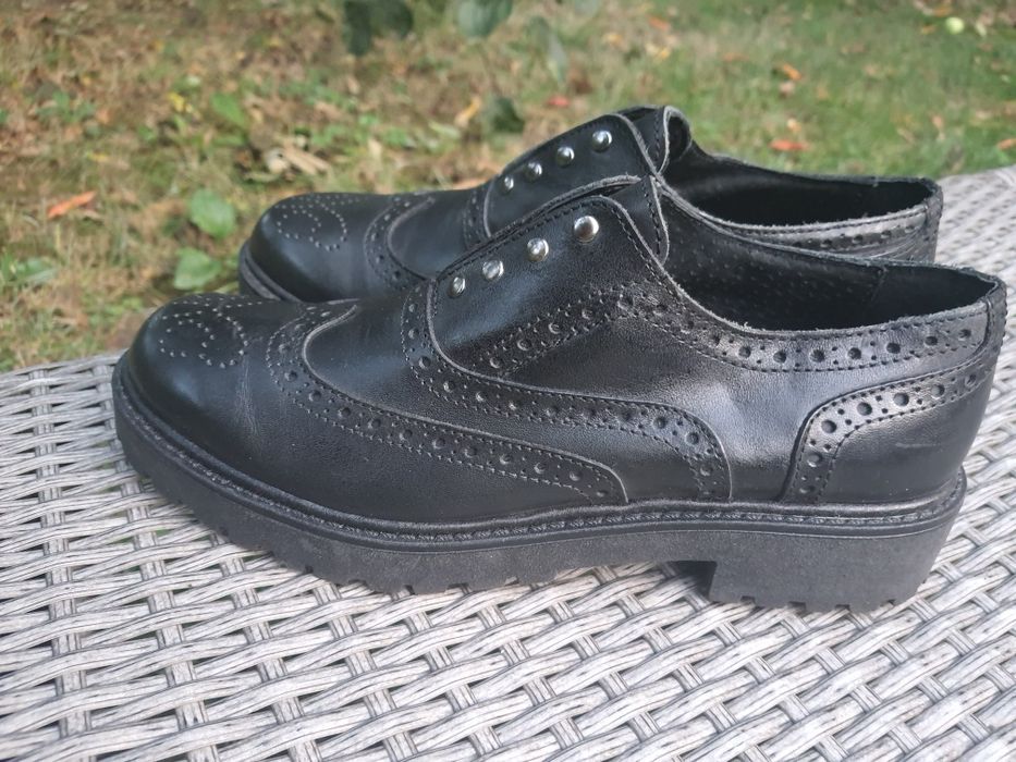 Броги туфли италия натуральная кожа