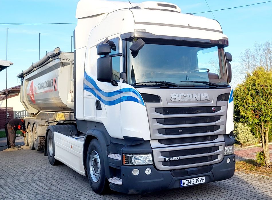 Scania R450, hydraulika - sesja leasingu