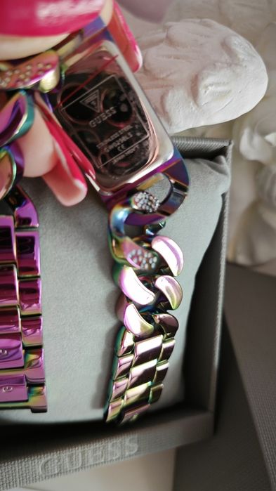 Zegarek damski Guess Lady Pink bransoleta kolorowy