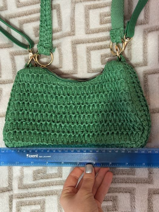 Сумочка плетена через плече