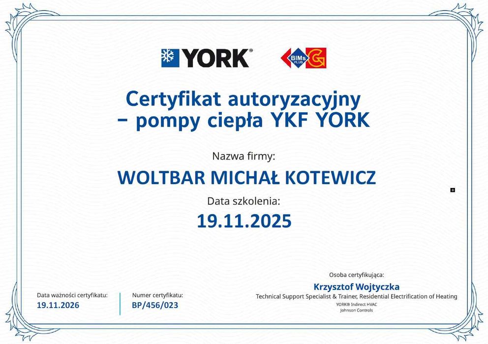 Pompa ciepła York 12 kW Monoblok - z montażem w SUPER cenie!