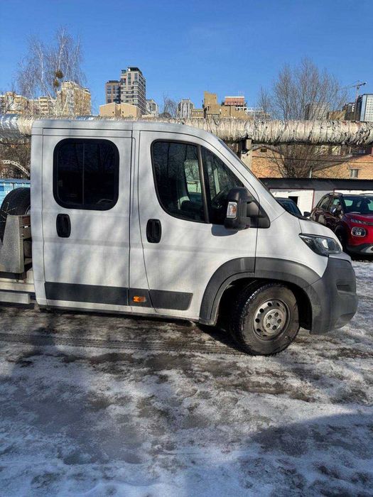 Автовоз Fiat Ducato 2015 3.0 multijet з платформою та дубль-кабіною