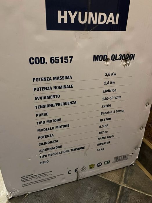 Генератор Hyundai QL3000i