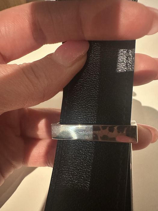 Skórzany pasek Hermes, oryginał, Made in France