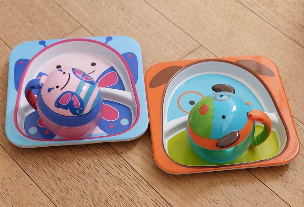 Детская посуда для кормления Skip Hop, силиконовые тарелки-коврики