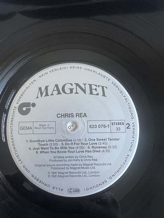 Фірмові платівки Chris Rea