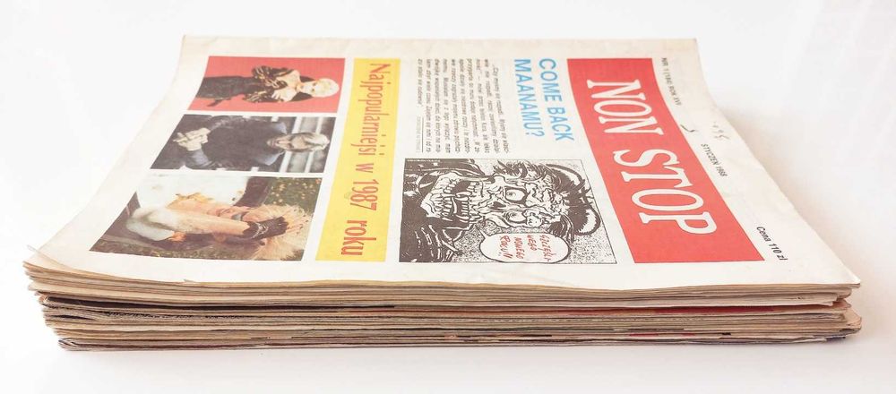 Non Stop - zestaw 13 magazynów muzycznych z lat 1988-89