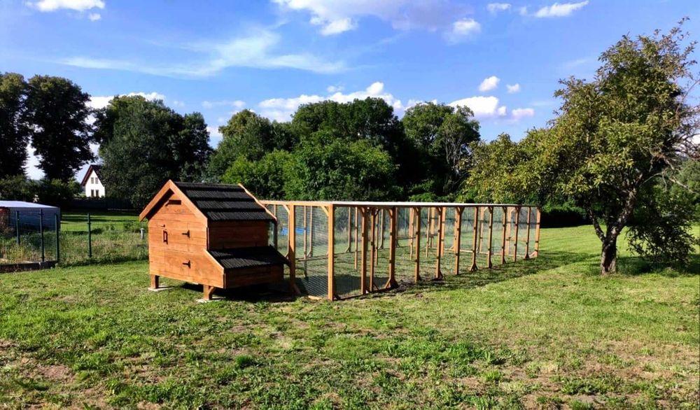 Duży kurnik XXXL dla 20-28 kur, kaczek deska sosna, jodła Ocieplony!