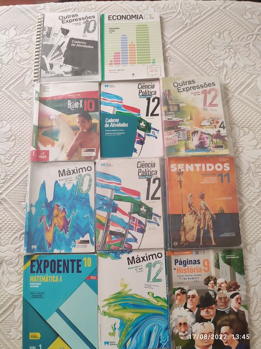 Livros Escolares 9, 10, 11 e 12ano