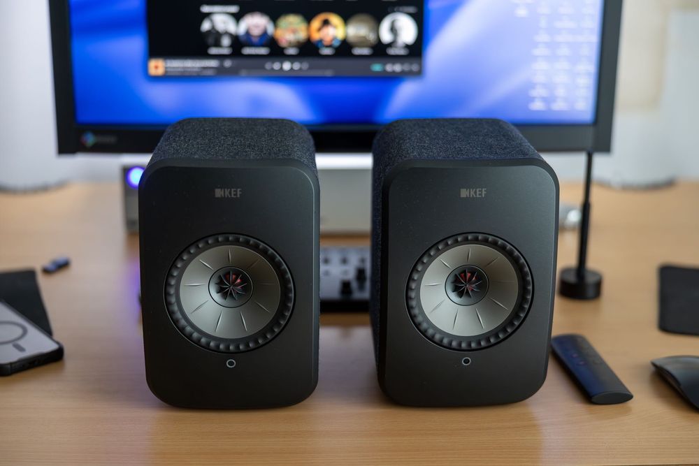 Głośniki aktywne Kef LSX Czarne Carbon Black / para