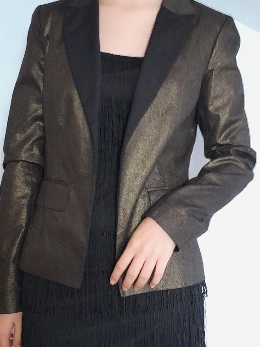 Marynarka złoto-czarna,bawełna r.36 lub r.38"Troll"nowe