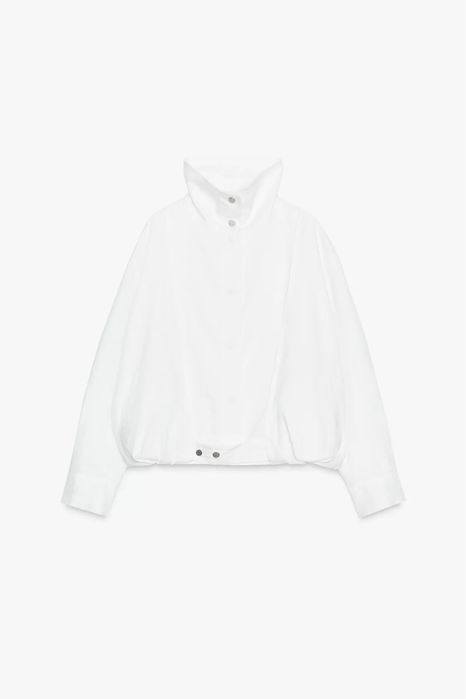 лляний бомбер куртка zara