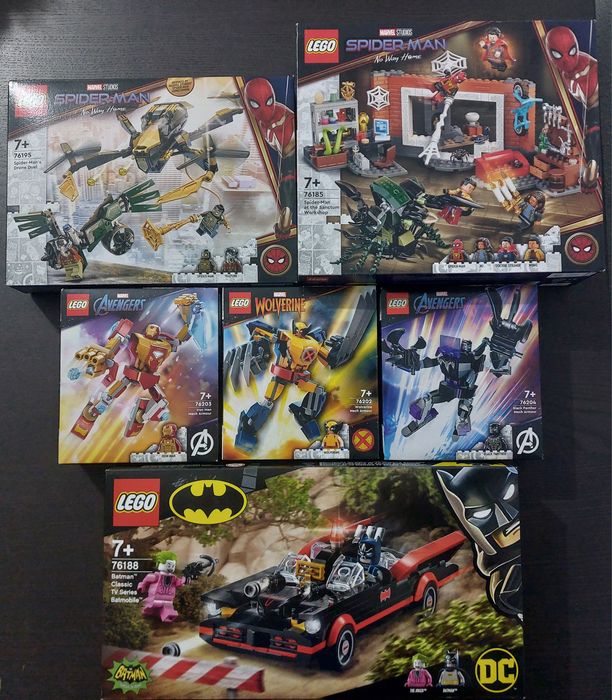 Vários LEGO - Harry Potter, Star Wars, Marvel, Batman e Creator