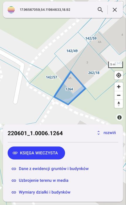 Działka w cetrum miasta , bloków