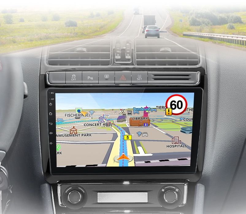 Rádio 9" android Volkswagen Polo 2008-20 Bluetooth WIFI GPS Novo