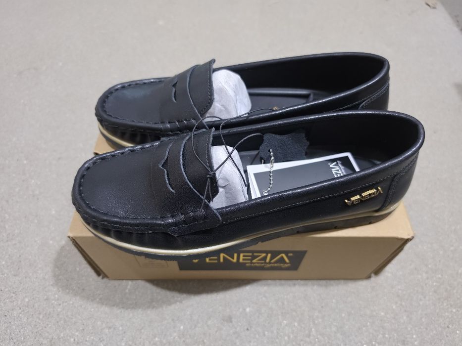 Buty Mokasyny damskie Venezia 39 Czarne