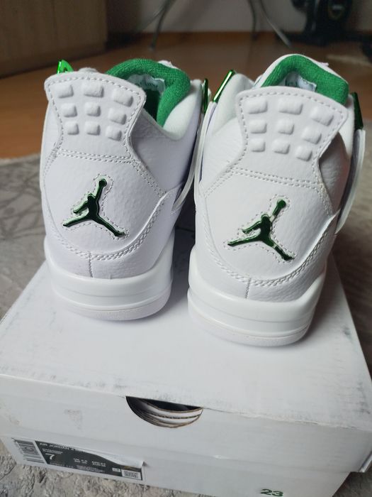 Nowe Nike Jordan 4 white/green