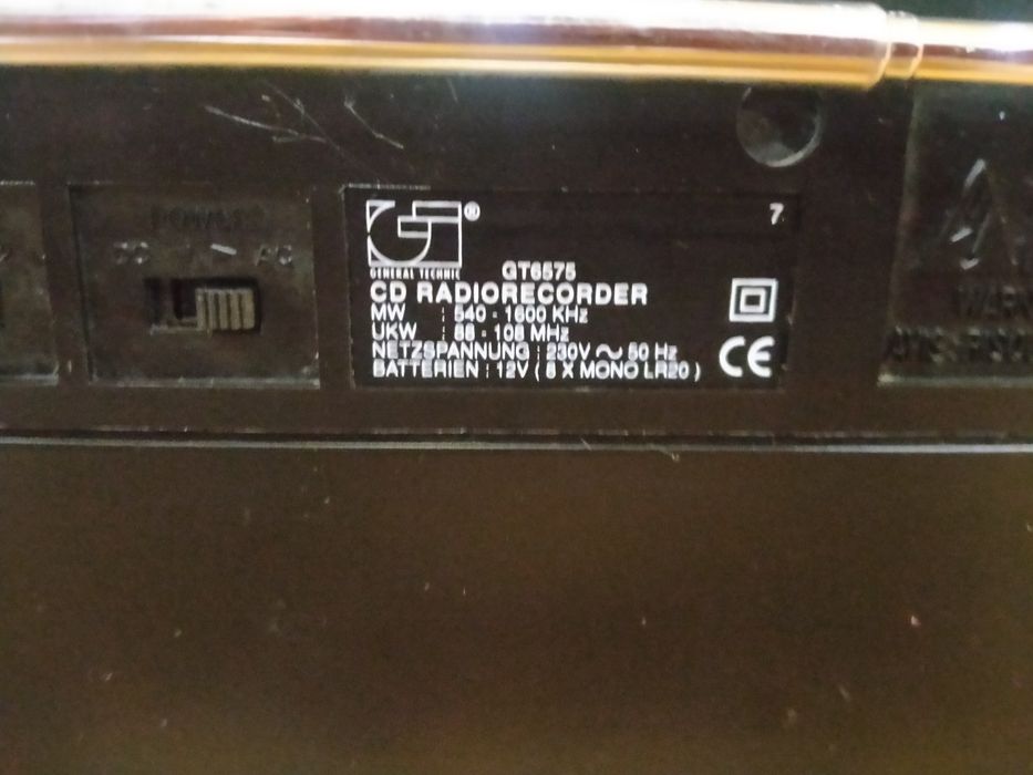 Магнитофон  General Technic GT 6575 под ремонт на запчасти