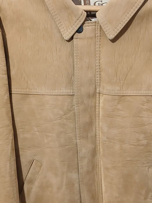 Італійська шкіряна куртка бомбер Collezione  XXL (Made in Italy)