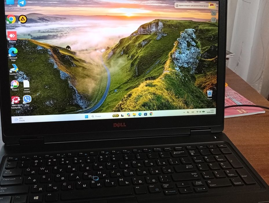 Ноутбук Dell 16 ОЗП 256 ssd