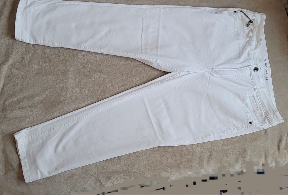 C&A 42 XL the cropp jeans białe spodnie Jessica bawełna, elastan