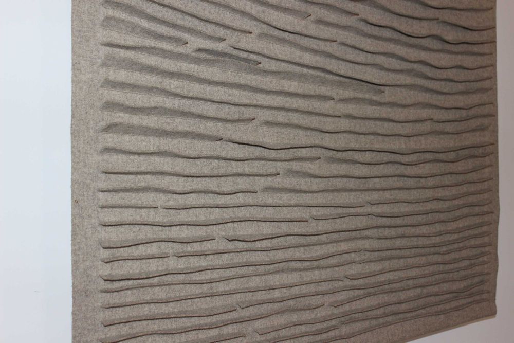 Painel "Terra" em burel. Atelier de Burel