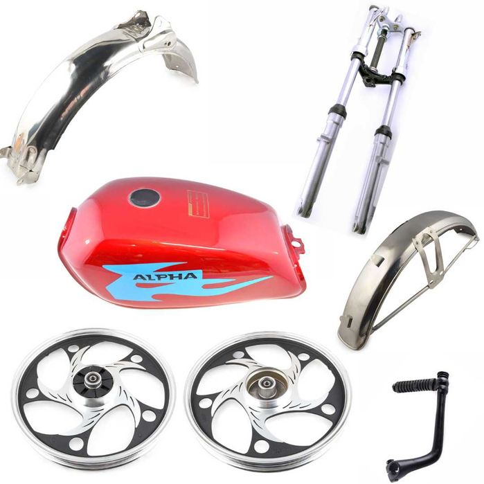 Запчастини до мопедів JH 70cc-125cc Alpha Delta Active