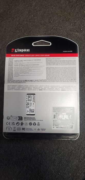 SSD накопичувач Kingston A400 480 / 240 GB (Абсолютно НОВИЙ!)