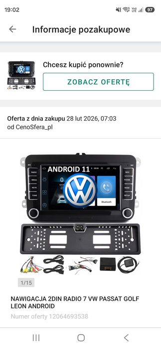 Radio samochodowe 2DIN Android 11 – VW Passat / Golf / Seat Leon