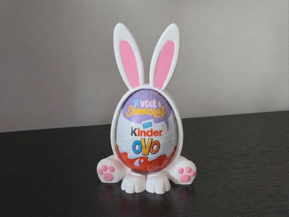 Suporte Coelho Ovo Kinder Páscoa