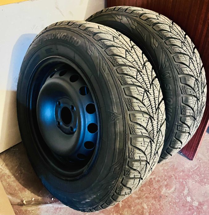 Зимние колеса в сборе 185/70 R14 Идеал + Колпаки
