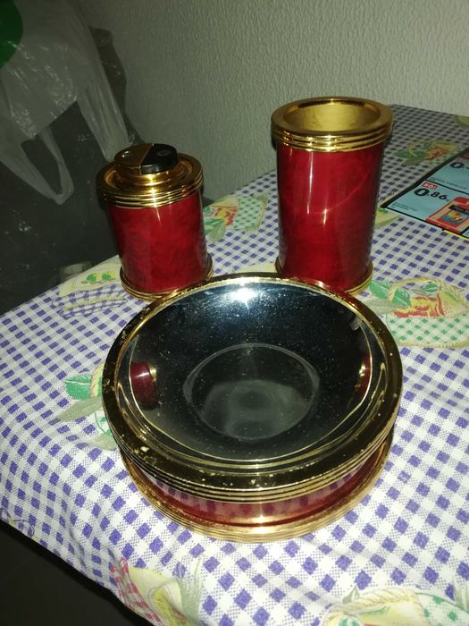 Conjunto 3 peças, decoração vintage