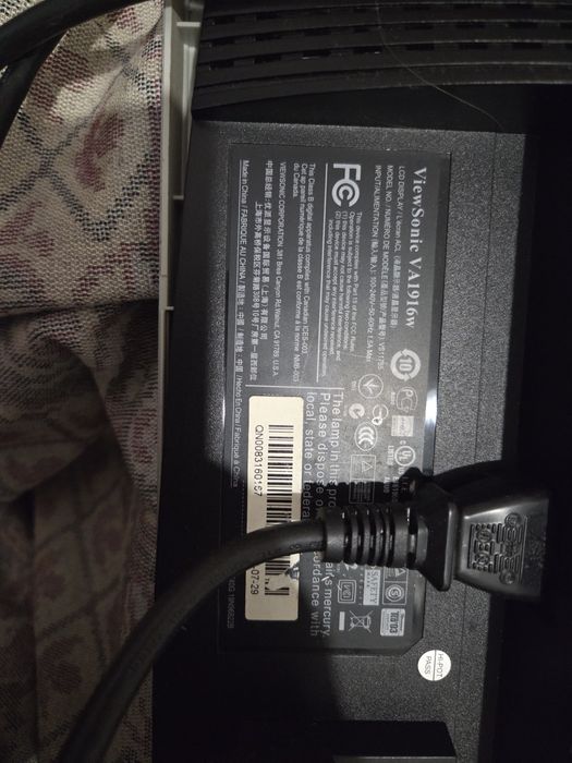 монітор viewsonic va 1916w-2